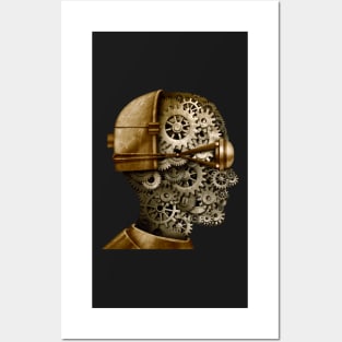 Steampunk Head Posters and Art